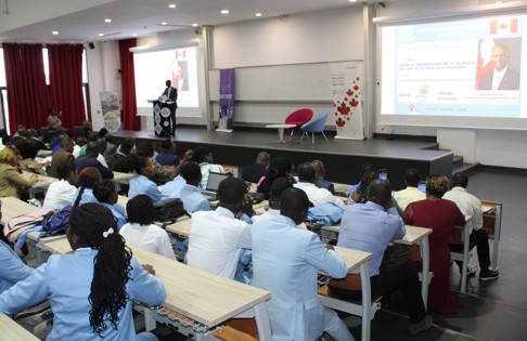 Rencontre d'échanges entre S.E.M Anderson BLANC, Ambassadeur du Canada en Côte d'Ivoire et les étudiant.e.s de l'Université Polytechnique de San Pedro