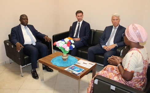 L’Université Polytechnique de San Pedro a reçu, ce Mardi 16 Avril 2024, dans ses locaux, S.E.M. Alexey SALTYKOV, Ambassadeur de la Fédération de Russie en Côte d’Ivoire.