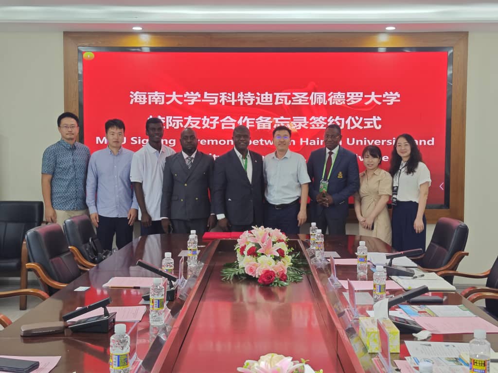 L'Université Polytechnique de San Pedro (Côte d'Ivoire) et l'Université de Hainan (Chine) signent un accord de partenariat